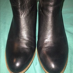 Lucky Brand Black Leather Booties